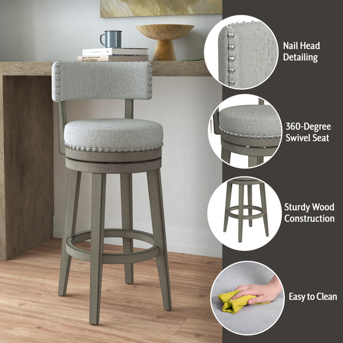Sand & Stable Wendover Bar & Counter Stool Swivel Stool & Reviews Wayfair